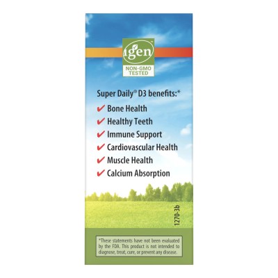 Carlson, Super Daily® D3, 25 мкг (1000 МЕ), 10,3 мл 3