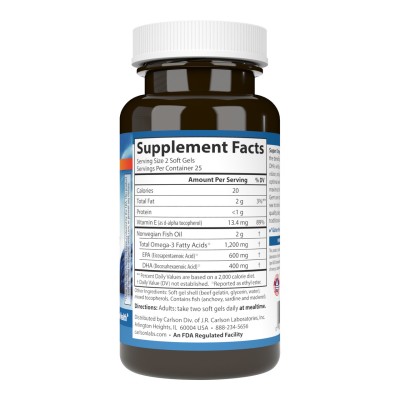 Carlson, Super Omega-3 Gems®, высокоэффективные омега-3 кислоты из рыбы дикого улова, 4