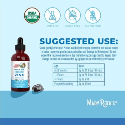 MaryRuth's, органические капли с ионным цинком, без добавок, 120 мл 6