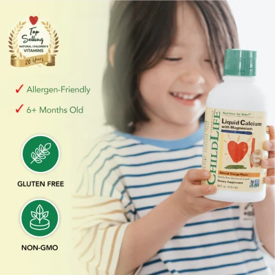 ChildLife Essentials, жидкий кальций с магнием, с натуральным апельсиновым вкусом, 474 мл 4