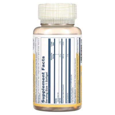 Витамин Е, Vitamin E, Solaray, 268 мг, 2