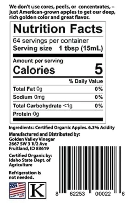 Fairchild’s Organic Apple Cider Vinegar with Mother, 473 мл – органический 2