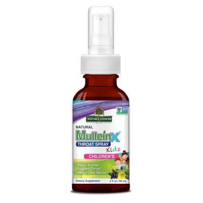 Nature's Answer, детский спрей для горла MulleinX®, 3