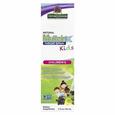 Nature's Answer, детский спрей для горла MulleinX®, 4