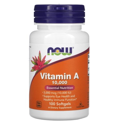 NOW Foods, Витамин A, 3000 мкг (10 000 МЕ),