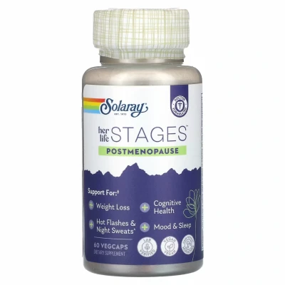 Solaray, Поддержка при постменопаузе, Her Life Stages, Postmenopause, 2