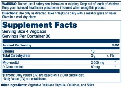 Solaray Myo + D-Chiro Inositol 40:1 2