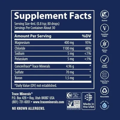 Trace, Mega-Mag, 400 mg, 4 fl oz (118 ml) 2